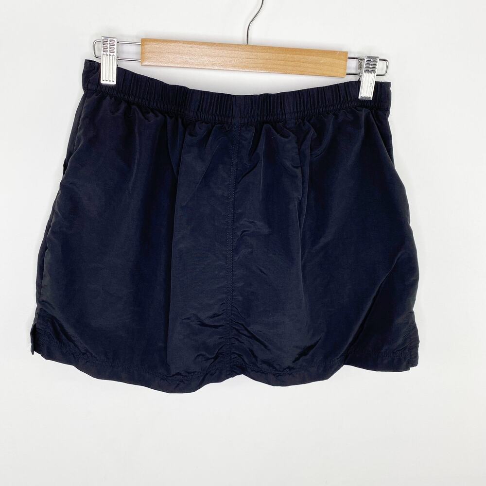 Lands End Swim Skort 4P Black Built In Shorts Skirt Swim Bottom Nylon Beach Pool - Picture 2 of 6
